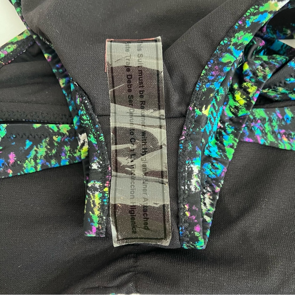Derek Lam for DesigNation Swimsuit Nightshade Multi Monokini Swimwear Size S New - Picture 8 of 12